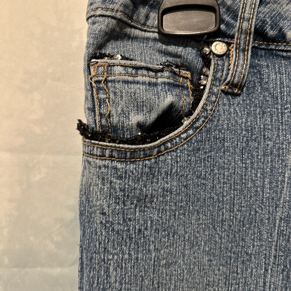 Vintage Y2K Zoey Beth Women's Bootcut Denim Jeans‎ 9/10 Medium Wash Stretch - Picture 4 of 11